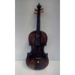Victorian cased violin