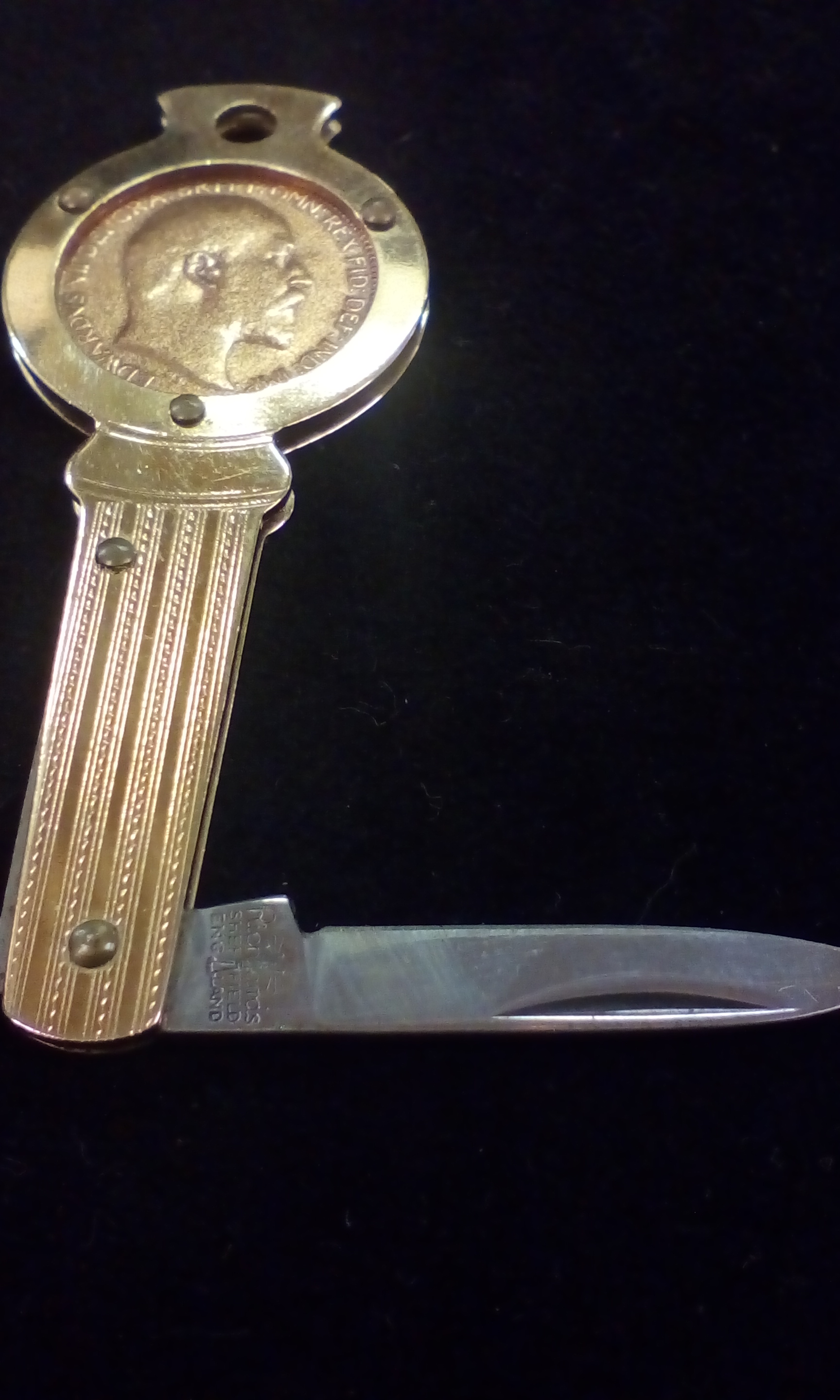 Vintage pen Farthing penknife