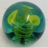 Early 20th century glass paperweight