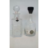 Royal Brierley cut glass decanter together with a