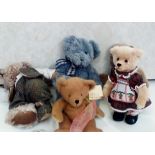 Collection of 5 good quality teddy bears