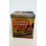 Stotherts Blood & Stomache Pills tin of Bolton , h