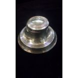 Silver capston inkwell