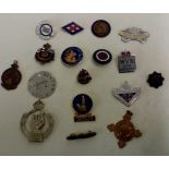 Collection of pin badges, to include some vintage