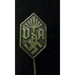 German pin brooch with swastika