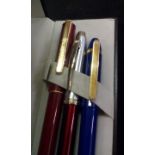 3x fountain pens