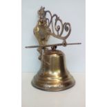 Wall mounting brass bell