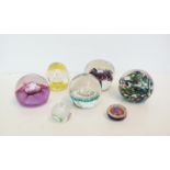 Collection of 7 paper weights