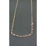 9 ct gold chain, 3.5 grams, approx 50 cm long