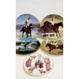 Set of four Royal Doulton Equestrian plates, 'Arkl