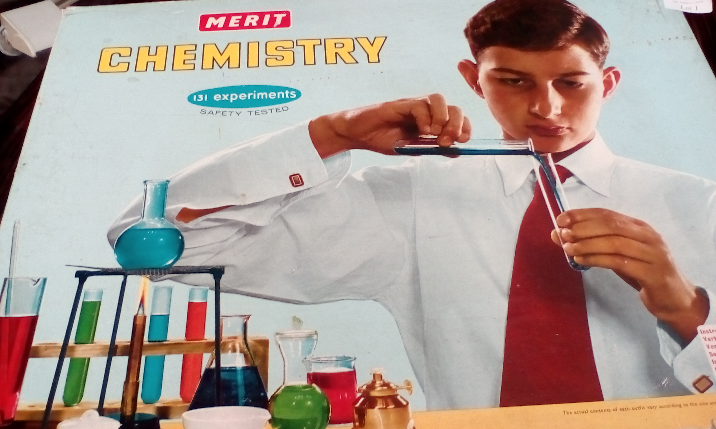 Vintage mertit chemistry set