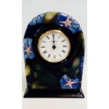 Moorcroft clock in the Bellbind pattern, height 19