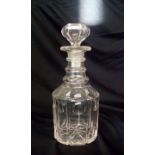 Georgian three ring decanter, height- 26cm