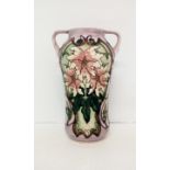 Moorcroft twin handled vase, height 27cm