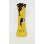 Royal Doulton vase depicting storks, height 38cm