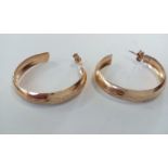 Pair of 9 carat gold earrings