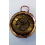 Victorian 14 carat gold fob watch, working