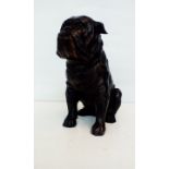 Bronze Bulldog Figure 27cm Height