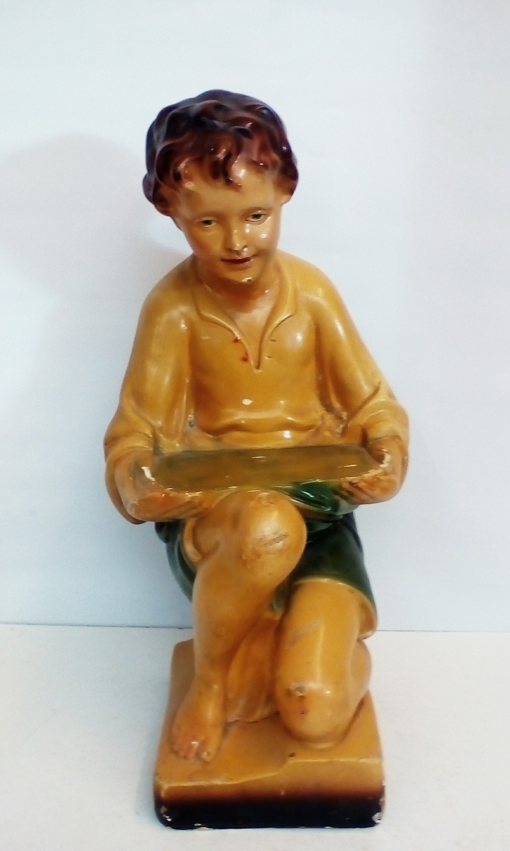 Early Plaster Figurine 55cm Height