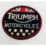 Cast Iron Triumph Motorcycles Sign