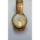 9 carat gold cased Hefik 17 jewel Incaboc wristwat