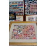 Collection of 6 Framed Stamps