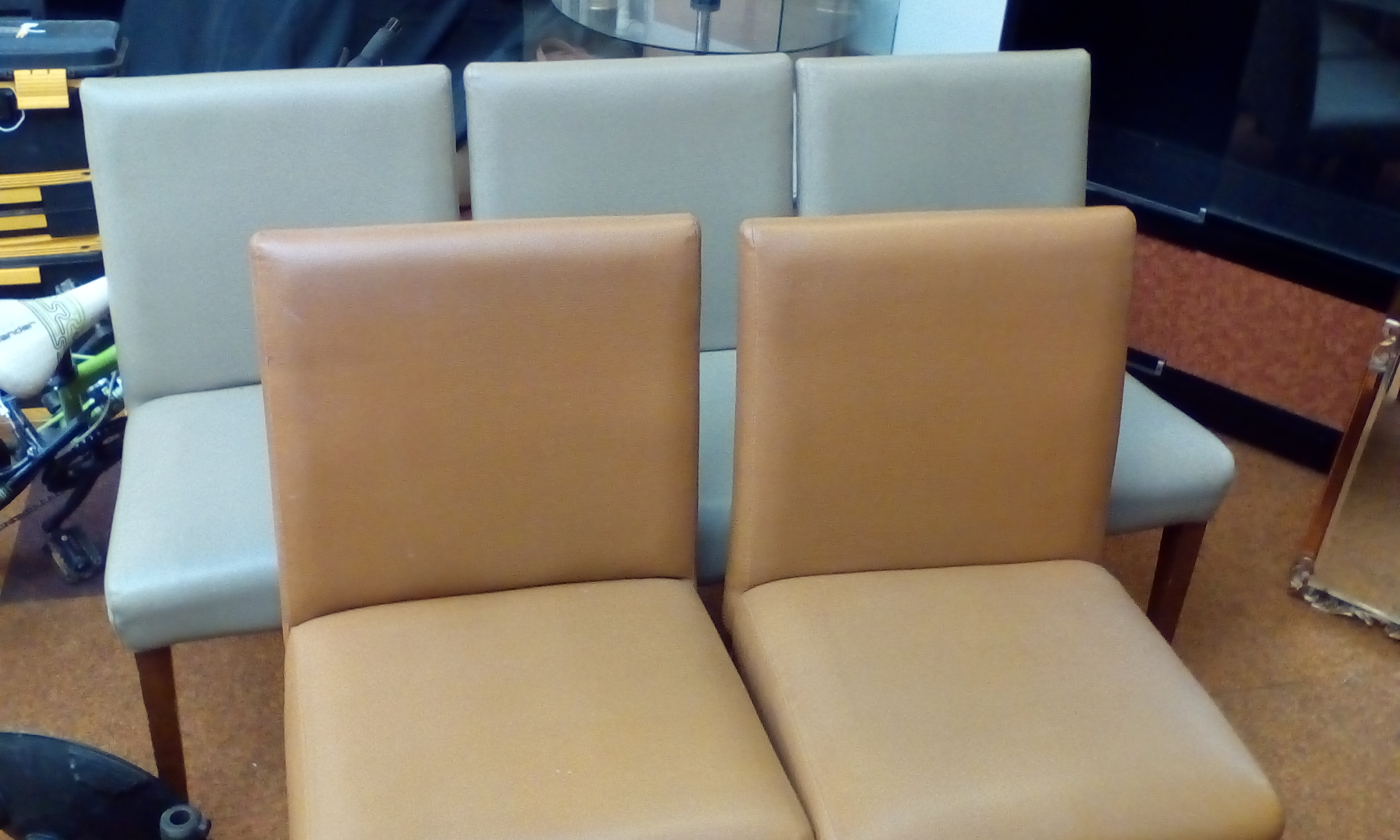 5 Leatherette Chairs