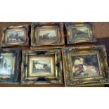 Six Gilt Frame Reproduction Pictures