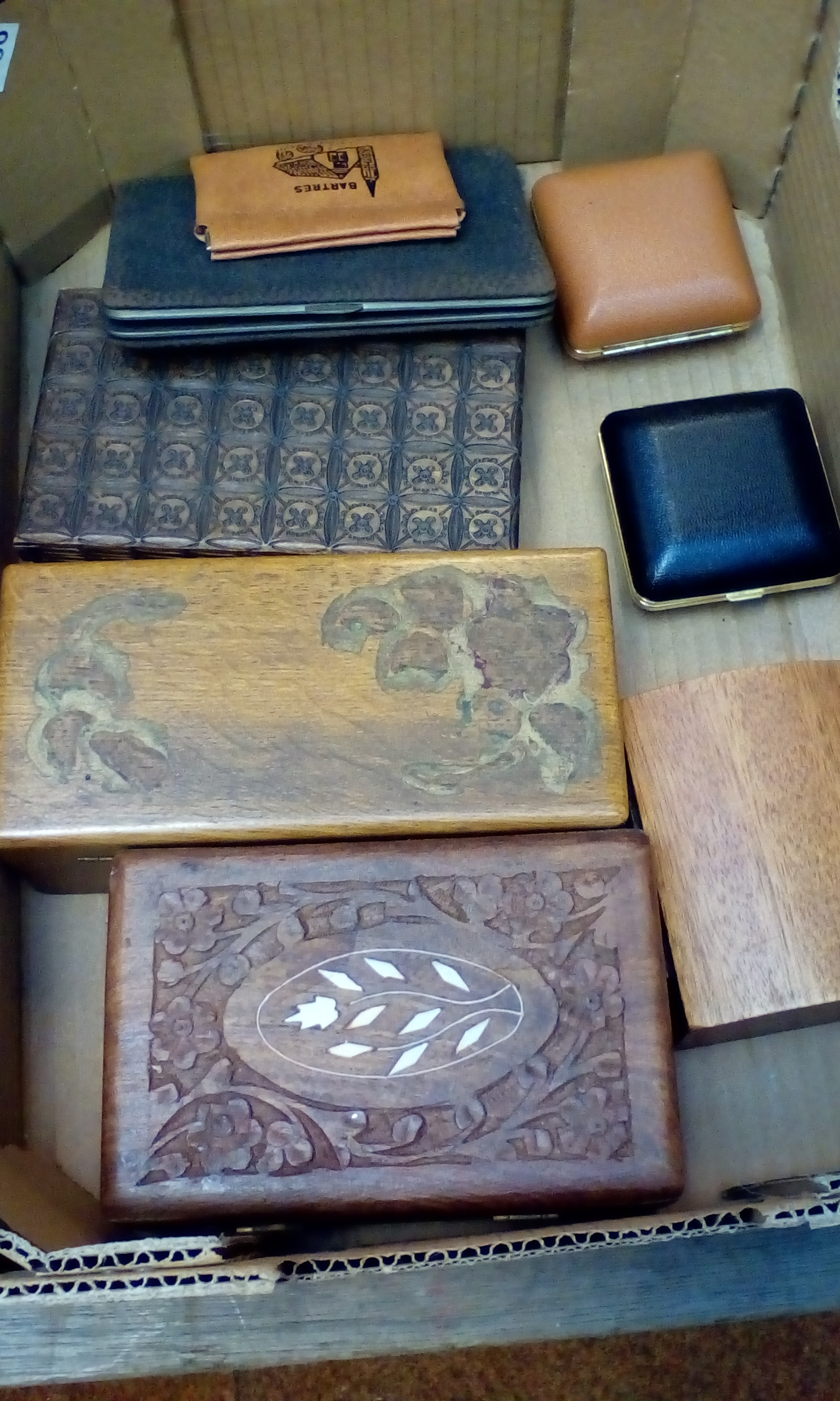 Three Carved Treen Horses, Two Travel Clocks and H