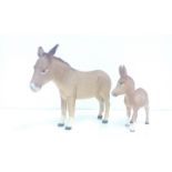 Two Beswick Donkeys