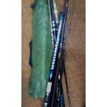 Assorted Fishing Rods together with Fishing Tent