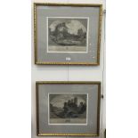 A pair of early engravings depicting Neapolitan scenes,