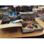 A quantity of Scalextric and vintage toys