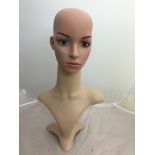 A mannequin's head