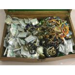 A box of costume jewellery