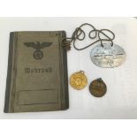 A WW11 German dog tag medals