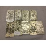 10 Oriental white metal panels