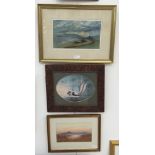 Three watercolours to inc works by W T Collister & J Howard