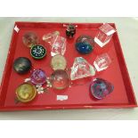 15 paperweights to include Caithness,