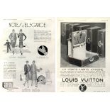 A Quantity of Louis Vuitton Prints: Taken from original French advertising designs,