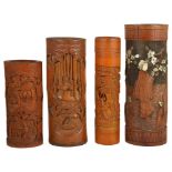 A Collection of Chinese and Japanese Bamboo Brushpots,