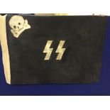 A SS Totenkopf banner