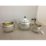 A Victorian HM silver tea service by Walter & John Bernard,