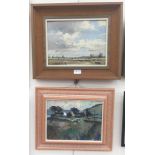 Two oils on board to include a Yorkshire study by John Tookey (b.