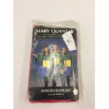 A new Mary Quant Poncho Raincape (in bag with labels) unused