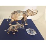 A boxed Swarovski Crystal Society Cinta elephant;