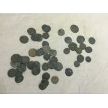 50 bronze Roman coins