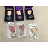 Six WWII Japanese medals,