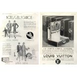 A quantity of Louis Vuitton prints taken from original French advertising designs,