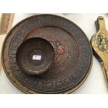 Persian inlaid trays,